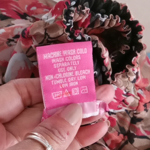 Woman Within Reversible  Chiffon Midi Skirt 2X NWOT - Picture 9 of 9